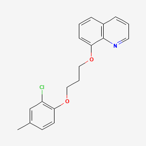 molecular formula C19H18ClNO2 B3936225 8-[3-(2-chloro-4-methylphenoxy)propoxy]quinoline 