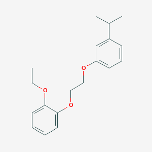 molecular formula C19H24O3 B3936239 1-ethoxy-2-[2-(3-isopropylphenoxy)ethoxy]benzene 