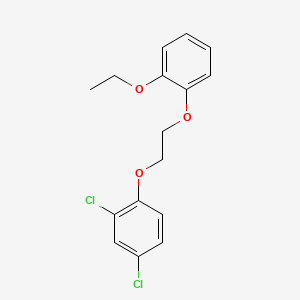 molecular formula C16H16Cl2O3 B3936243 2,4-dichloro-1-[2-(2-ethoxyphenoxy)ethoxy]benzene 