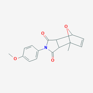 molecular formula C16H15NO4 B393631 2-(4-methoxyphenyl)-4-methyl-3a,4,7,7a-tetrahydro-1H-4,7-epoxyisoindole-1,3(2H)-dione 