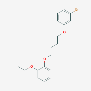molecular formula C18H21BrO3 B3936310 1-[4-(3-bromophenoxy)butoxy]-2-ethoxybenzene 