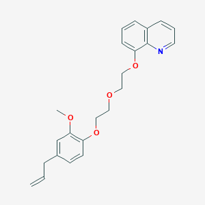 molecular formula C23H25NO4 B3936318 8-{2-[2-(4-allyl-2-methoxyphenoxy)ethoxy]ethoxy}quinoline 