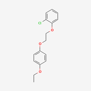 molecular formula C16H17ClO3 B3936348 1-chloro-2-[2-(4-ethoxyphenoxy)ethoxy]benzene 