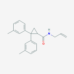 molecular formula C21H23NO B393635 N-allyl-2,2-bis(3-methylphenyl)cyclopropanecarboxamide 