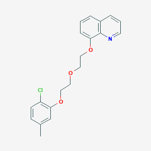 molecular formula C20H20ClNO3 B3936356 8-{2-[2-(2-chloro-5-methylphenoxy)ethoxy]ethoxy}quinoline 
