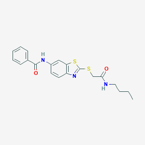 N-(2-{[2-(butylamino)-2-oxoethyl]sulfanyl}-1,3-benzothiazol-6-yl)benzamide