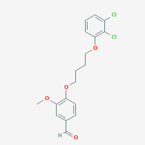 4-[4-(2,3-dichlorophenoxy)butoxy]-3-methoxybenzaldehyde