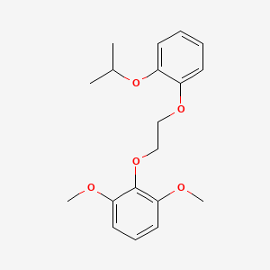 molecular formula C19H24O5 B3936463 2-[2-(2-isopropoxyphenoxy)ethoxy]-1,3-dimethoxybenzene 
