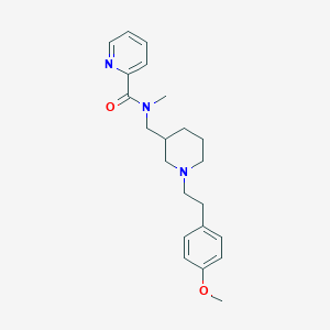 molecular formula C22H29N3O2 B3936468 N-({1-[2-(4-methoxyphenyl)ethyl]-3-piperidinyl}methyl)-N-methyl-2-pyridinecarboxamide 