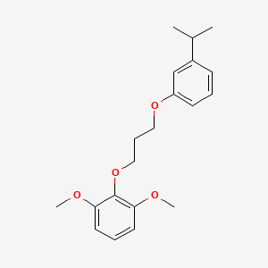 molecular formula C20H26O4 B3936484 2-[3-(3-isopropylphenoxy)propoxy]-1,3-dimethoxybenzene 