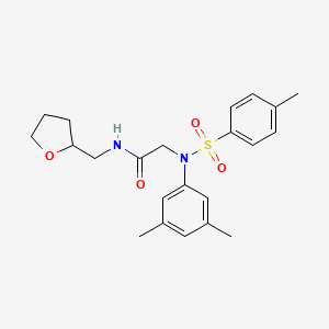 molecular formula C22H28N2O4S B3936509 N~2~-(3,5-dimethylphenyl)-N~2~-[(4-methylphenyl)sulfonyl]-N~1~-(tetrahydro-2-furanylmethyl)glycinamide 