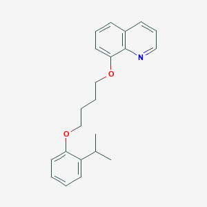 molecular formula C22H25NO2 B3936516 8-[4-(2-isopropylphenoxy)butoxy]quinoline 