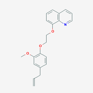 molecular formula C21H21NO3 B3936538 8-[2-(4-allyl-2-methoxyphenoxy)ethoxy]quinoline 