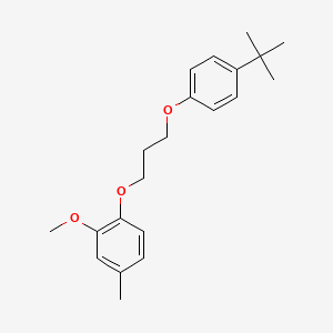 molecular formula C21H28O3 B3936545 1-[3-(4-tert-butylphenoxy)propoxy]-2-methoxy-4-methylbenzene 