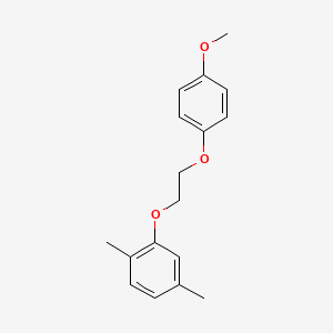 molecular formula C17H20O3 B3936596 2-[2-(4-methoxyphenoxy)ethoxy]-1,4-dimethylbenzene 