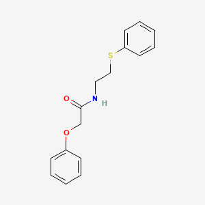 2-phenoxy-N-[2-(phenylthio)ethyl]acetamide