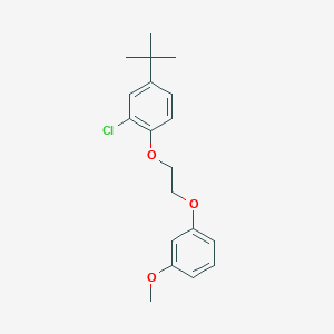 molecular formula C19H23ClO3 B3936602 4-tert-butyl-2-chloro-1-[2-(3-methoxyphenoxy)ethoxy]benzene 