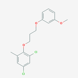 molecular formula C17H18Cl2O3 B3936609 1,5-dichloro-2-[3-(3-methoxyphenoxy)propoxy]-3-methylbenzene 