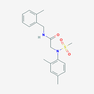 molecular formula C19H24N2O3S B3936614 N~2~-(2,4-dimethylphenyl)-N~1~-(2-methylbenzyl)-N~2~-(methylsulfonyl)glycinamide 