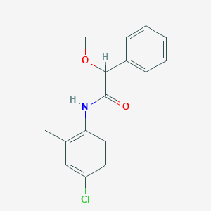 molecular formula C16H16ClNO2 B3936685 N-(4-chloro-2-methylphenyl)-2-methoxy-2-phenylacetamide 