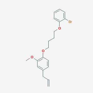 molecular formula C20H23BrO3 B3936723 4-allyl-1-[4-(2-bromophenoxy)butoxy]-2-methoxybenzene 