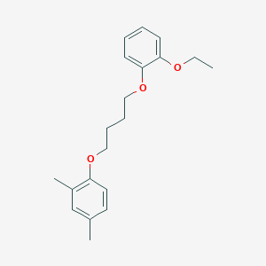 molecular formula C20H26O3 B3936768 1-[4-(2-ethoxyphenoxy)butoxy]-2,4-dimethylbenzene 