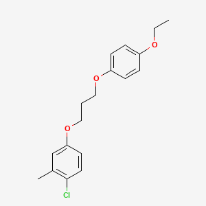 molecular formula C18H21ClO3 B3936778 1-chloro-4-[3-(4-ethoxyphenoxy)propoxy]-2-methylbenzene 