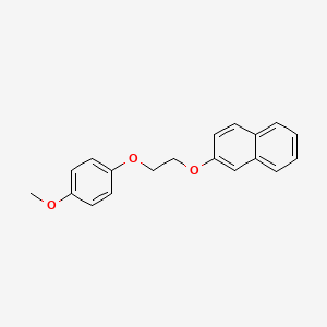 molecular formula C19H18O3 B3936783 2-[2-(4-methoxyphenoxy)ethoxy]naphthalene 