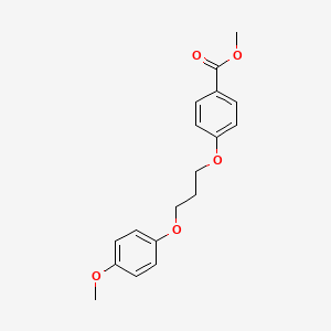 molecular formula C18H20O5 B3936800 methyl 4-[3-(4-methoxyphenoxy)propoxy]benzoate 