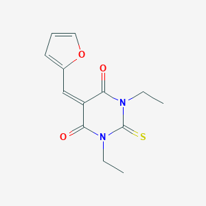 1,3-diethyl-5-(2-furylmethylene)-2-thioxodihydro-4,6(1H,5H)-pyrimidinedione