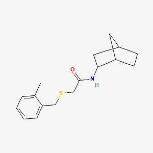 molecular formula C17H23NOS B3936892 N-bicyclo[2.2.1]hept-2-yl-2-[(2-methylbenzyl)thio]acetamide 