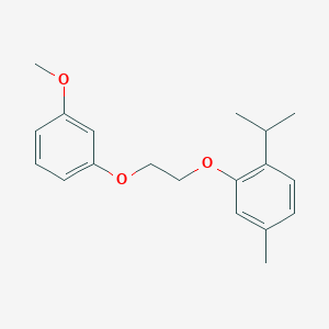 molecular formula C19H24O3 B3936897 1-isopropyl-2-[2-(3-methoxyphenoxy)ethoxy]-4-methylbenzene 
