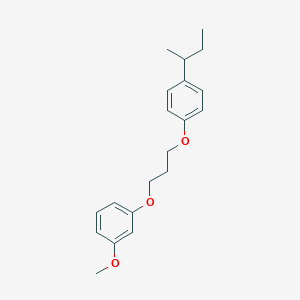molecular formula C20H26O3 B3936948 1-[3-(4-sec-butylphenoxy)propoxy]-3-methoxybenzene 