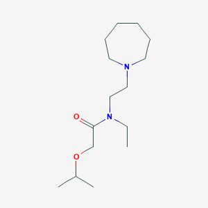 molecular formula C15H30N2O2 B3936983 N-(2-azepan-1-ylethyl)-N-ethyl-2-isopropoxyacetamide 