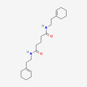 molecular formula C21H34N2O2 B3936986 N,N'-bis[2-(1-cyclohexen-1-yl)ethyl]pentanediamide 