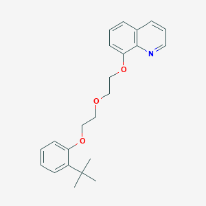 molecular formula C23H27NO3 B3937105 8-{2-[2-(2-tert-butylphenoxy)ethoxy]ethoxy}quinoline 