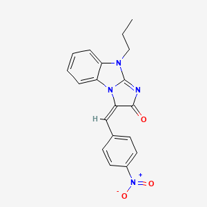 molecular formula C19H16N4O3 B3937129 3-(4-nitrobenzylidene)-9-propyl-3H-imidazo[1,2-a]benzimidazol-2(9H)-one 