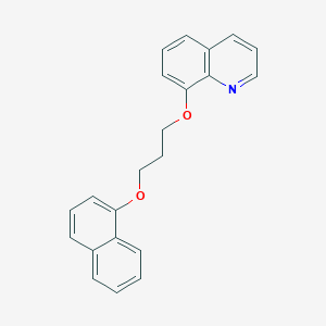 molecular formula C22H19NO2 B3937137 8-[3-(1-naphthyloxy)propoxy]quinoline 
