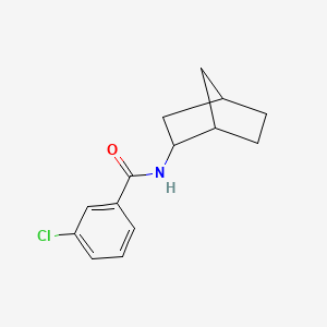 molecular formula C14H16ClNO B3937192 N-bicyclo[2.2.1]hept-2-yl-3-chlorobenzamide 