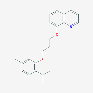 molecular formula C22H25NO2 B3937198 8-[3-(2-isopropyl-5-methylphenoxy)propoxy]quinoline 