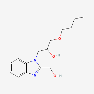 molecular formula C15H22N2O3 B3937220 1-butoxy-3-[2-(hydroxymethyl)-1H-benzimidazol-1-yl]-2-propanol 