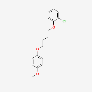 molecular formula C18H21ClO3 B3937228 1-chloro-2-[4-(4-ethoxyphenoxy)butoxy]benzene 