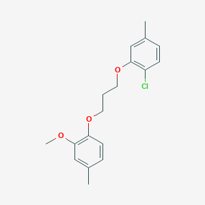 molecular formula C18H21ClO3 B3937250 1-chloro-2-[3-(2-methoxy-4-methylphenoxy)propoxy]-4-methylbenzene 