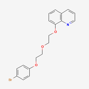 molecular formula C19H18BrNO3 B3937259 8-{2-[2-(4-bromophenoxy)ethoxy]ethoxy}quinoline 