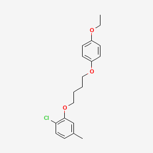 molecular formula C19H23ClO3 B3937277 1-chloro-2-[4-(4-ethoxyphenoxy)butoxy]-4-methylbenzene 