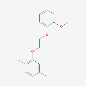 molecular formula C17H20O3 B3937285 2-[2-(2-methoxyphenoxy)ethoxy]-1,4-dimethylbenzene 
