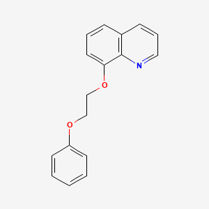 molecular formula C17H15NO2 B3937297 8-(2-phenoxyethoxy)quinoline 