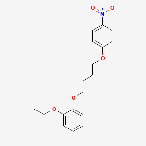 molecular formula C18H21NO5 B3937305 1-ethoxy-2-[4-(4-nitrophenoxy)butoxy]benzene 