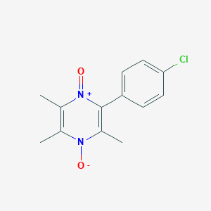 molecular formula C13H13ClN2O2 B3937317 2-(4-chlorophenyl)-3,5,6-trimethylpyrazine 1,4-dioxide 