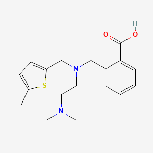 molecular formula C18H24N2O2S B3937321 2-({[2-(dimethylamino)ethyl][(5-methyl-2-thienyl)methyl]amino}methyl)benzoic acid 
